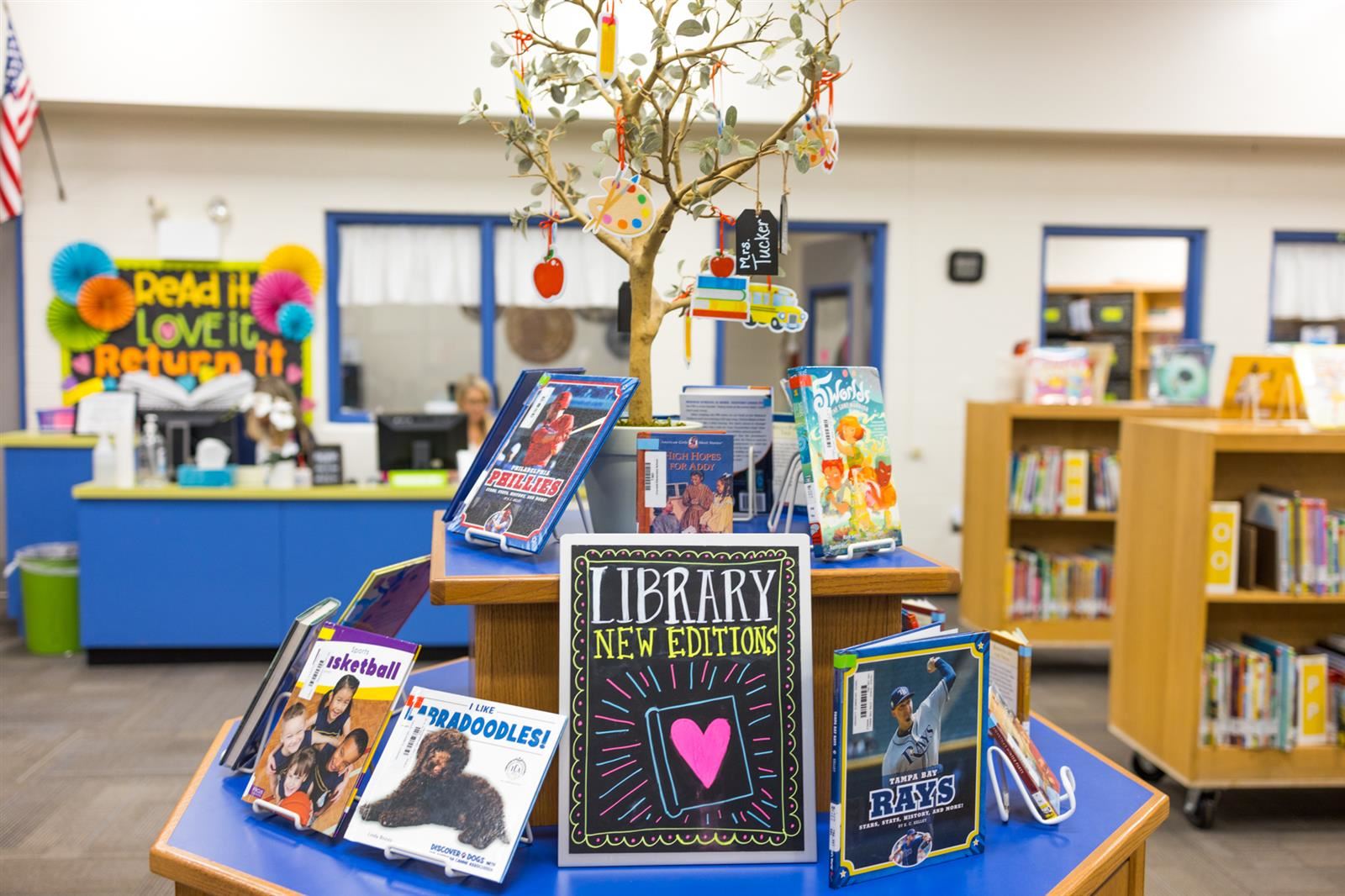 Book Display in library